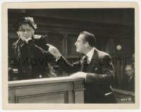 2h937 UNHOLY 3 8.25x10.25 still 1930 Tod Browning, Miljan & Lon Chaney Sr. as old woman in court!