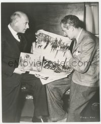 2h938 UNION PACIFIC candid 7.75x9.5 still 1939 Cecil B. DeMille & railroad president by Don English!