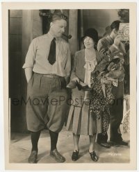 2h957 WAY OUT WEST candid 8.25x10.25 still 1930 director Niblo inspecting Polly Moran's wardrobe!
