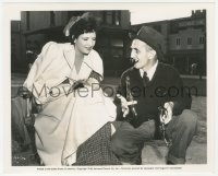 2h962 WHEN THE DALTONS RODE candid 8x10 still 1940 director teaches Kay Francis how to twirl guns!