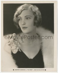 2h964 WHIP 8.25x10.25 still 1928 wonderful portrait of beautiful Dorothy Mackaill wearing fur!