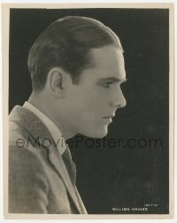 2h976 WILLIAM HAINES 8x10 still 1927 profile portrait of the leading man over black background!