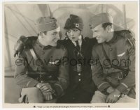 2h977 WINGS 7.75x9.75 still 1927 Clara Bow in uniform between smiling Buddy Rogers & Richard Arlen!