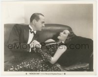 2h985 WONDER BAR 8x10.25 still 1934 romantic c/u of sexy Dolores Del Rio & Ricardo Cortez on couch!