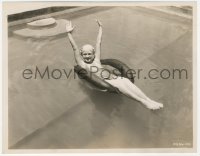 2h987 WYNNE GIBSON 8x10 key book still 1920s the pretty actress relaxing in her swimming pool!