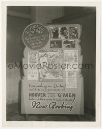 2h993 YOU CAN'T GET AWAY WITH IT 8x10 still 1936 elaborate theater lobby display w/wanted posters!