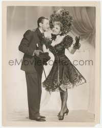 2h998 ZAZA 8x10.25 still 1939 full-length sexy Claudette Colbert seducing Herbert Marshall!