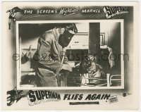 2h862 SUPERMAN FLIES AGAIN English FOH LC 1954 masked man standing over guy tied to post, rare!