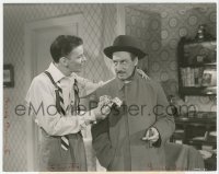 2h288 DOUBLE DYNAMITE 7.5x9.5 still 1951 c/u of Frank Sinatra handing wad of cash to Groucho Marx!