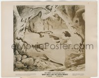 2h823 SNOW WHITE & THE SEVEN DWARFS 8x10 still 1937 classic scene of her fleeing the forest!