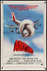 2j063 AIRPLANE int'l 1sh 1980 classic zany parody by Jim Abrahams and David & Jerry Zucker!