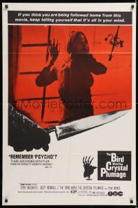 2j127 BIRD WITH THE CRYSTAL PLUMAGE 1sh 1970 Dario Argento's L'Uccello Dalle Piume Di Cristallo!