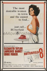 2j178 BUTTERFIELD 8 1sh 1960 call girl Elizabeth Taylor is most desirable & easiest to find!