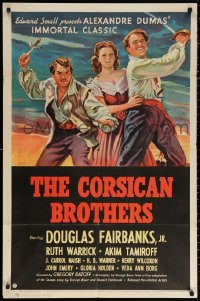 2j225 CORSICAN BROTHERS 1sh 1941 Douglas Fairbanks Jr., Ruth Warrick, Akim Tamiroff