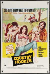 2j230 COUNTRY HOOKER 1sh 1970 she gave them what they wanted & took everything they had!