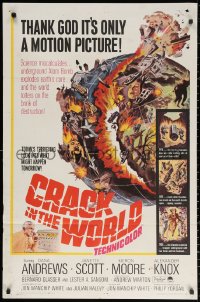 2j233 CRACK IN THE WORLD 1sh 1965 atom bomb explodes, thank God it's only a motion picture!
