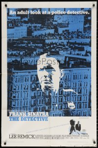 2j262 DETECTIVE 1sh 1968 Frank Sinatra as gritty New York City cop, an adult look at police!