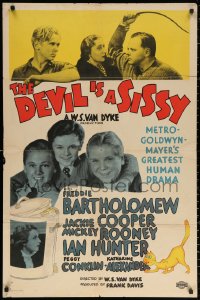 2j263 DEVIL IS A SISSY style C 1sh 1936 Freddie Bartholomew, Jackie Cooper & Mickey Rooney!
