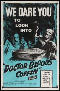 2j269 DOCTOR BLOOD'S COFFIN 1sh 1961 can you stand the terror, the awful secret it contains!