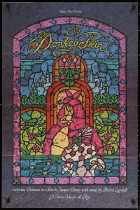 2j275 DONKEY SKIN 1sh 1975 Jacques Demy's Peau d'ane, stained glass fairytale art by Lee Reedy!