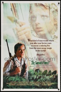 2j294 EMERALD FOREST 1sh 1985 directed by John Boorman, Powers Boothe, based on a true story!