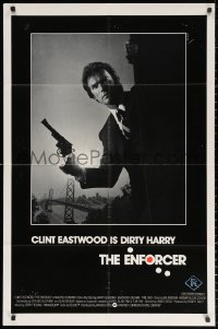2j302 ENFORCER int'l 1sh 1976 photo of Clint Eastwood as Dirty Harry by Bill Gold!
