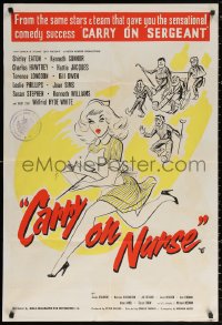 2j008 CARRY ON NURSE English 1sh 1960 English hospital sex, the screen's fastest funniest farce!