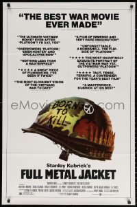 2j013 FULL METAL JACKET English 1sh 1987 Stanley Kubrick Vietnam War movie, Philip Castle art!
