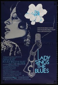 2j018 LADY SINGS THE BLUES English 1sh 1973 Diana Ross in her film debut as singer Billie Holiday!