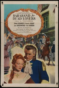 2j033 SARABAND FOR DEAD LOVERS English 1sh 1949 Stewart Granger in a spectacle of adventure & romance!