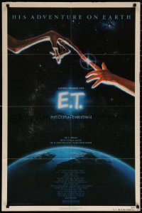 2j287 E.T. THE EXTRA TERRESTRIAL NSS style 1sh 1982 Steven Spielberg classic, John Alvin art!