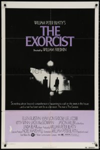2j314 EXORCIST 1sh 1974 William Friedkin, Von Sydow, horror classic from William Peter Blatty!