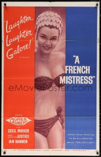 2j346 FRENCH MISTRESS 1sh 1960 great images of super sexy Agnes Laurent!