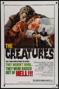 2j354 FROM BEYOND THE GRAVE 1sh 1975 art of sexy girl about to be eaten by The Creatures!
