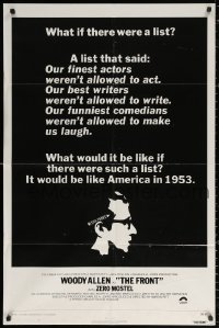 2j355 FRONT int'l 1sh 1976 Woody Allen, Martin Ritt, 1950s Communist Scare blacklist in 1953 U.S.!