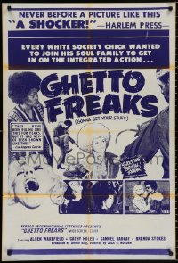 2j377 GHETTO FREAKS 1sh 1972 every white society chick wanted to join his soul family, a shocker!