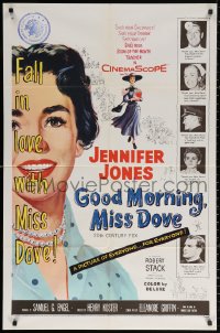 2j396 GOOD MORNING MISS DOVE 1sh 1955 Jennifer Jones, Robert Stack, Robert Douglas!