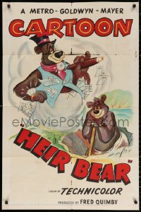 2j424 HEIR BEAR 1sh 1953 art of Barney Bear dreaming of how he will be after his inheritance!