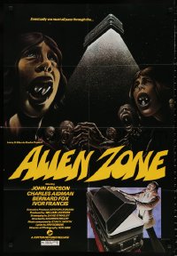 2j443 HOUSE OF THE DEAD 1sh 1978 Alien Zone, completely different wacky sci fi art by Warkentin!