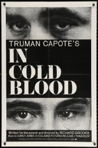2j461 IN COLD BLOOD 1sh 1968 Richard Brooks directed, Robert Blake, Scott Wilson, Truman Capote!