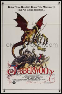 2j475 JABBERWOCKY 1sh R1982 Terry Gilliam, Monty Python, great fantasy monster art!