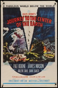 2j487 JOURNEY TO THE CENTER OF THE EARTH 1sh 1959 Jules Verne fabulous world below the world!