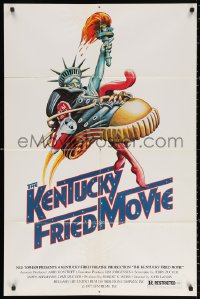 2j498 KENTUCKY FRIED MOVIE 1sh 1977 John Landis directed comedy, wacky tennis shoe art!