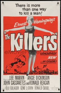 2j500 KILLERS 1sh 1964 sexy full-length Angie Dickinson, Lee Marvin, directed by Don Siegel!
