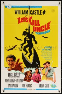 2j535 LET'S KILL UNCLE int'l 1sh 1966 William Castle, are they bad seeds or two frightened innocents!