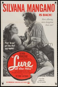 2j562 LURE OF THE SILA 1sh 1954 sexy Silvana Mangano is more alluring and dangerous than ever!