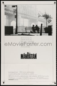 2j580 MANHATTAN style B 1sh 1979 Woody Allen & Diane Keaton in New York City by bridge!
