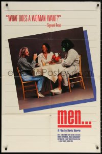 2j591 MEN 1sh 1986 man leaves cheating wife & becomes her lover's roommate, wacky!