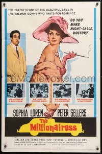2j602 MILLIONAIRESS 1sh 1960 beautiful Sophia Loren is the richest girl in the world, Peter Sellers