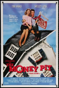2j617 MONEY PIT 1sh 1986 Steven Spielberg, Tom Hanks & Shelley Long are deeply in love & debt!